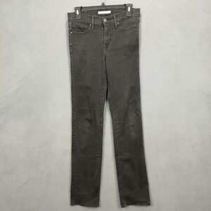 Levi's 314 Shaping Straight Jeans Womens 28x32 Black Denim Stretch Mid Rise